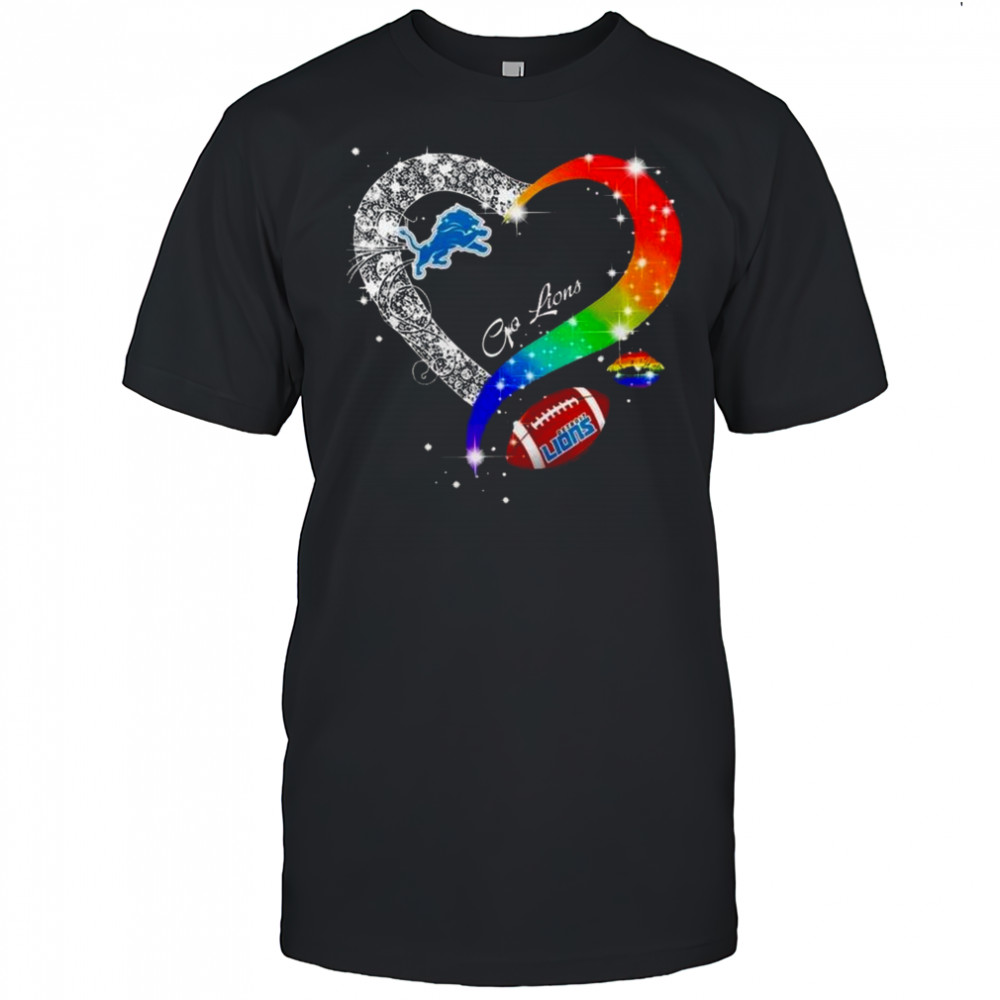 Detroit Lions 2025 LGBT Pride Day Go Lions Vintage Shirt
