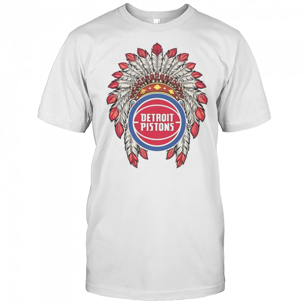 Detroit Pistons Native American Logo T-Shirt