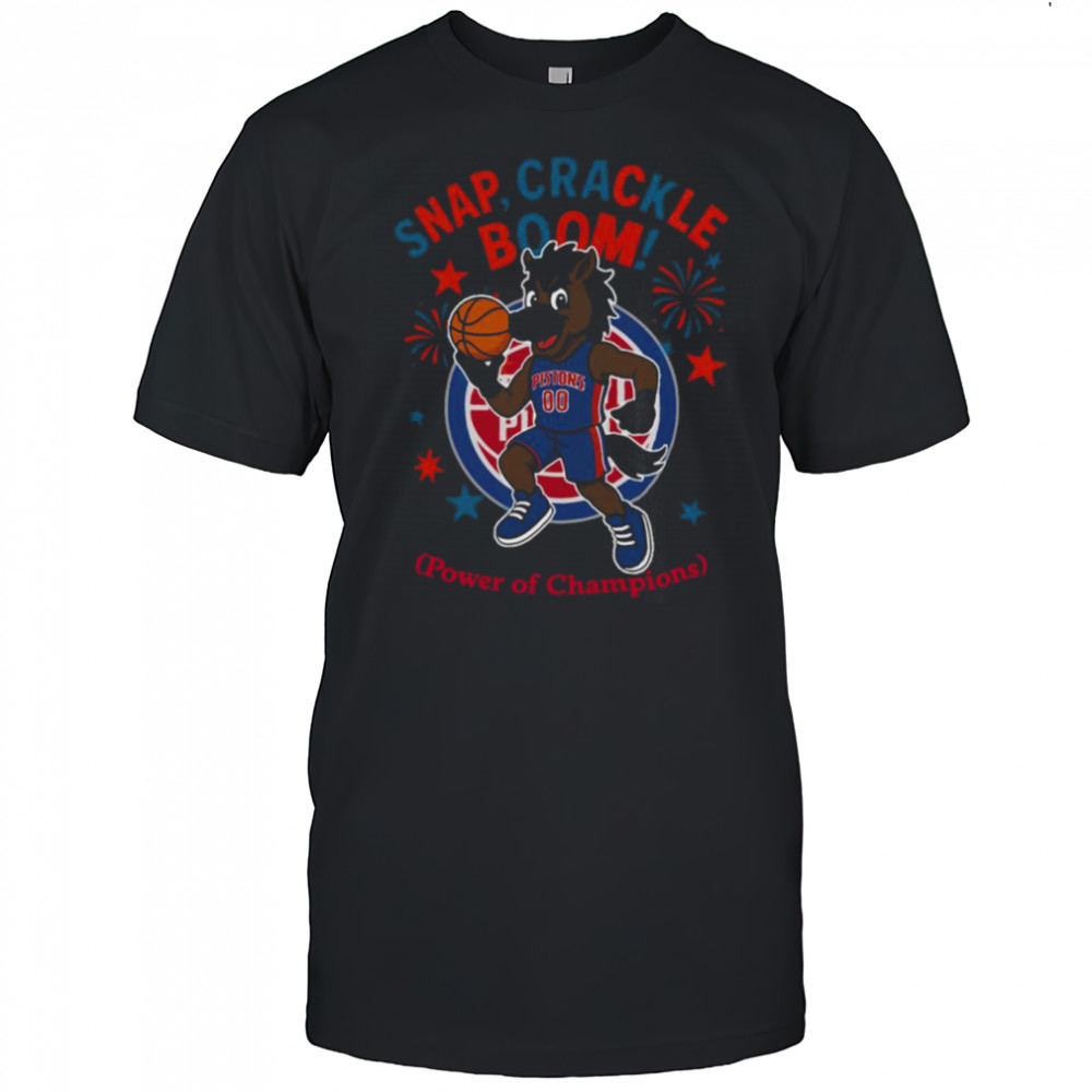 Detroit Pistons snap crackle boom power of champions Indepencence day shirt