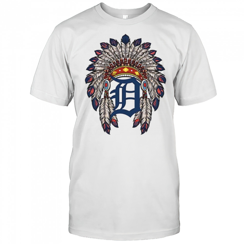 Detroit Tigers Native American Logo T-Shirt