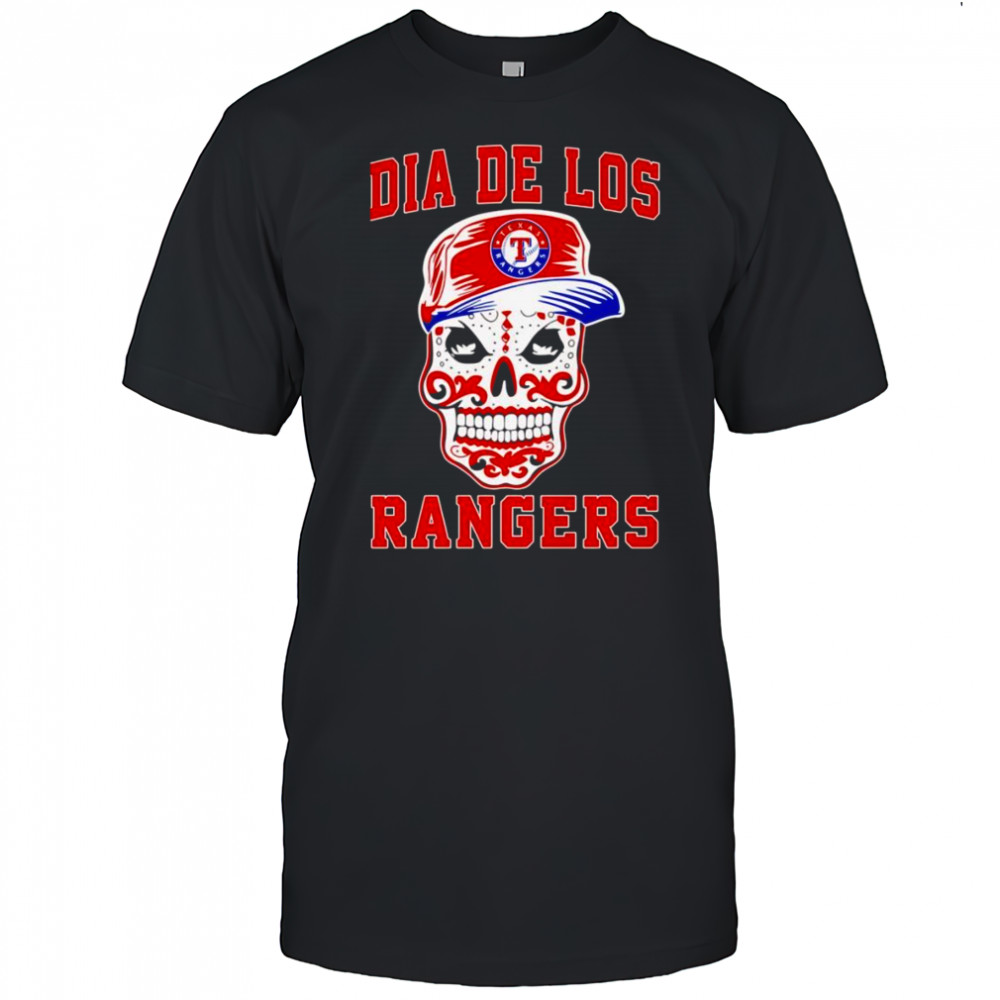 Dia de los sugar skull Texas Rangers shirt