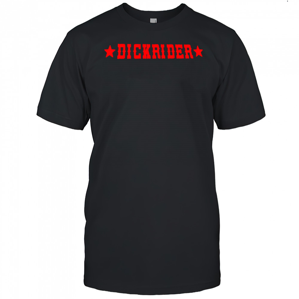 Dickrider red letter shirt