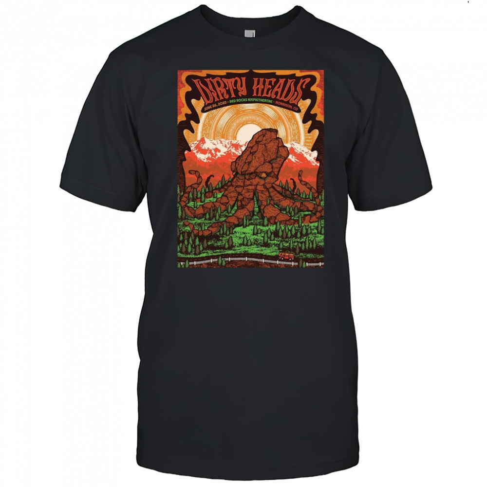 Dirty Heads June 26 2025 Morrison Red Rocks Amphitheatre Poster T-Shirt