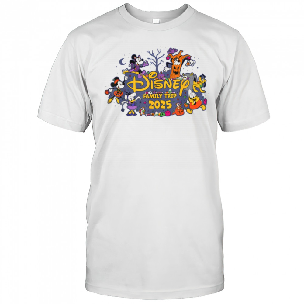 Disney Halloween Family Trip 2025 Mickey & Pals Matching T Shirt