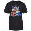 Disney Mickey & Friends 4th Of July USA Minnie & Daisy Retro T Shirt
