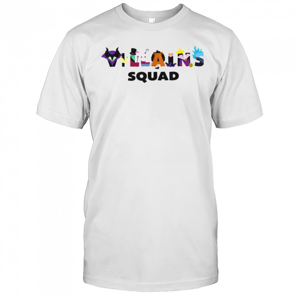 Disney Villains Squad Character Letters Trip Matching T Shirt