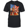 Donald Trump Maga Deer Hunting Parotic American Flag shirt