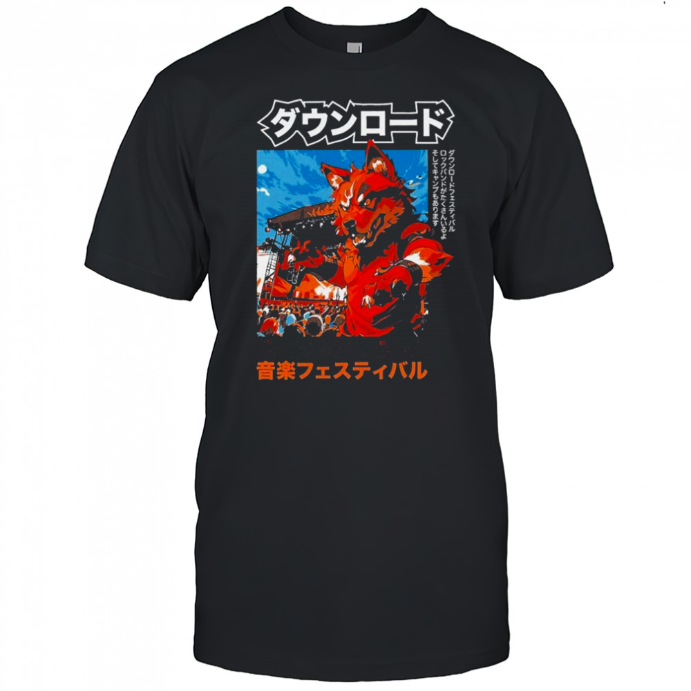 Download Festival 2025 Anime Fox T-Shirt