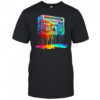 Dripping Paint Boombox Old School 80S Music Hip Hop Shirt