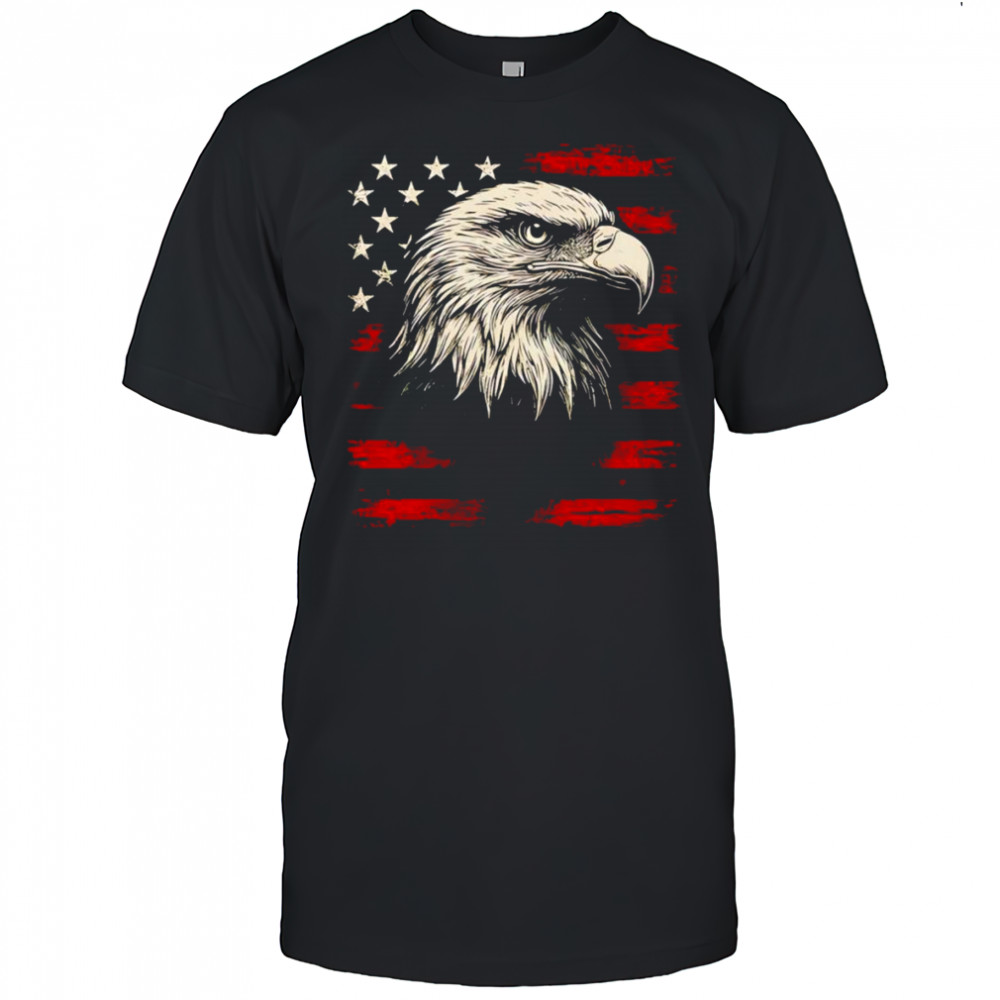 Eagle American flag 4th of July shirt