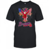 Eagle baseball Atlanta Braves American flag shirt
