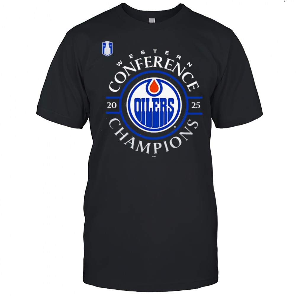 Edmonton Oilers 2025 Western Conference Champions logo shirt