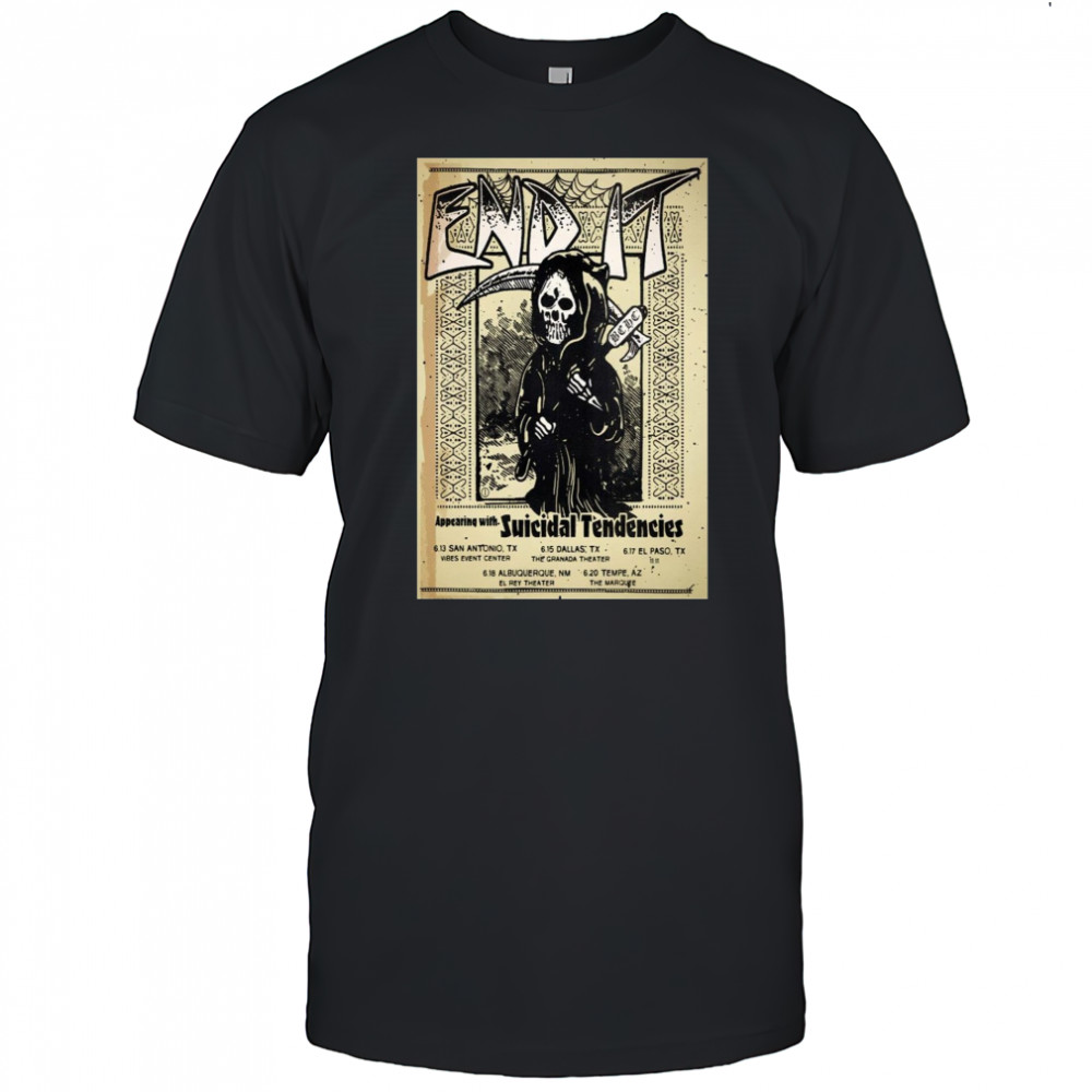 End It Summer Tour 2025 Poster T-Shirt
