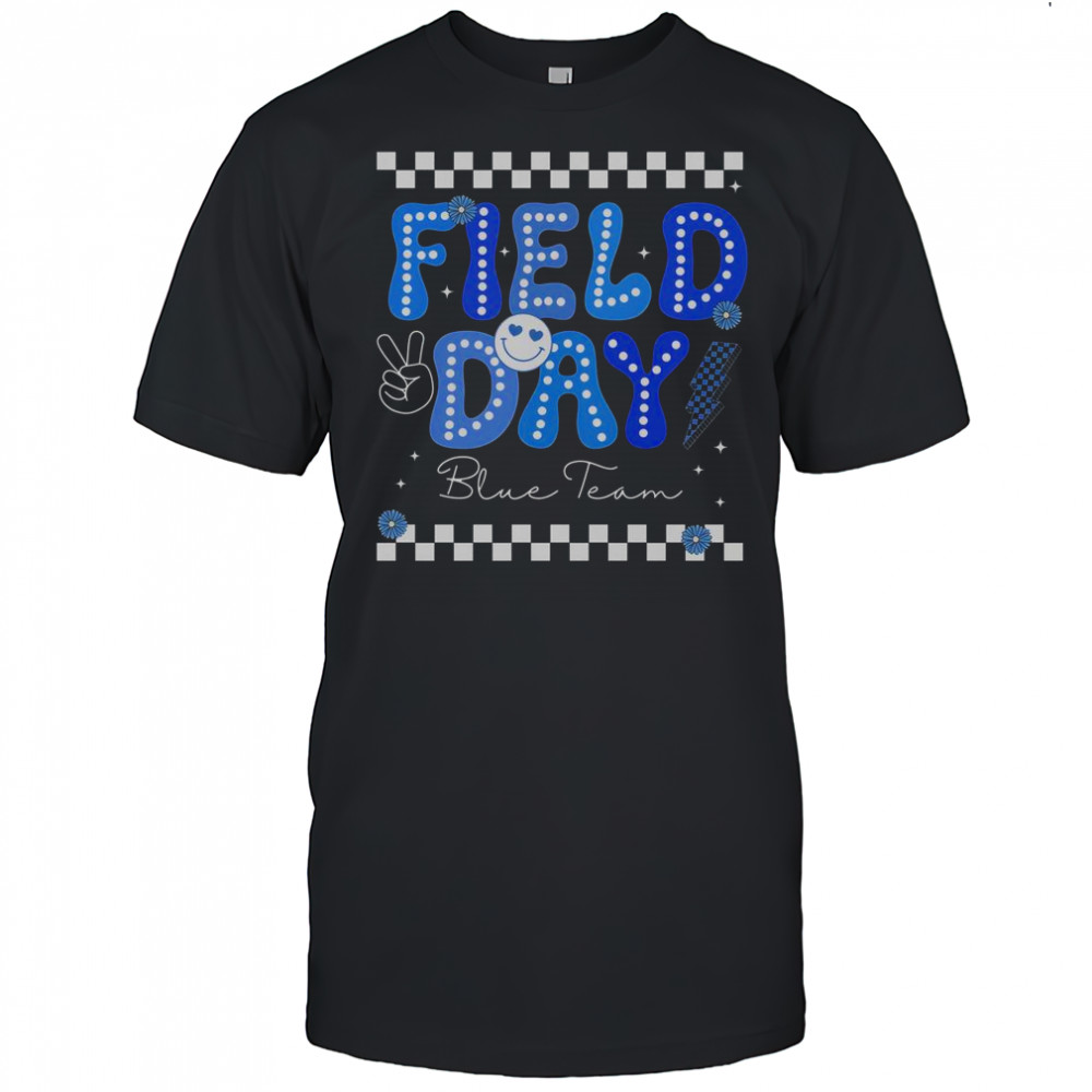 Field Day Trip Blue Team Color Game Competition T-Shirt