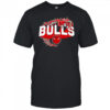 Flaming Grim Reaper Chicago Bulls logo shirt