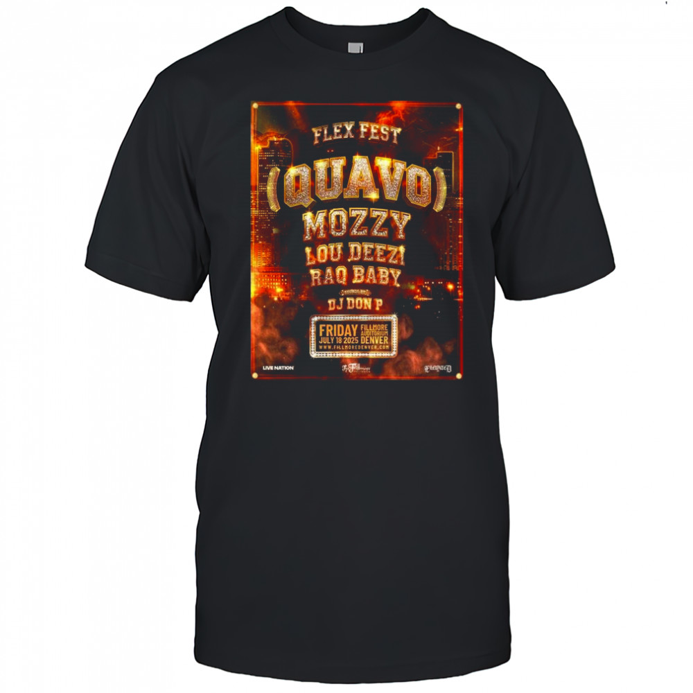 Flex Fest Denver 2025 At The Fillmore Auditorium On July 18 2025 Shirt