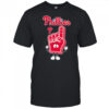 Foam hand number one finger Philadelphia Phillies shirt