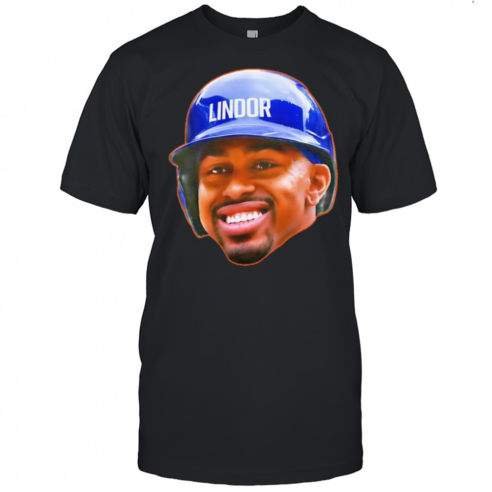 Francisco Lindor head in the game shirt