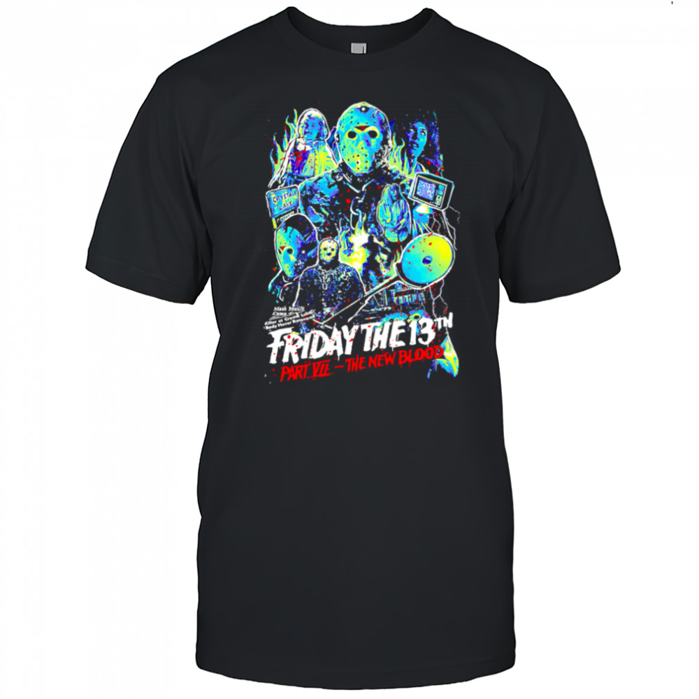 Friday The 13th Part Vii The New Blood Horros graphic retro shirt