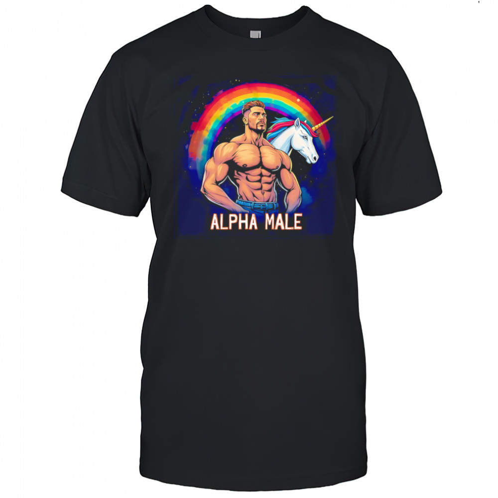 Gay alpha male pride shirt