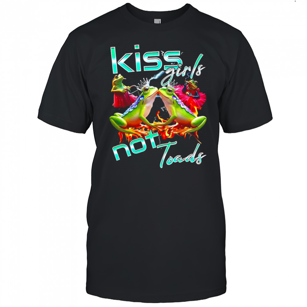 Gay frog kiss girls not toad LGBT shirt