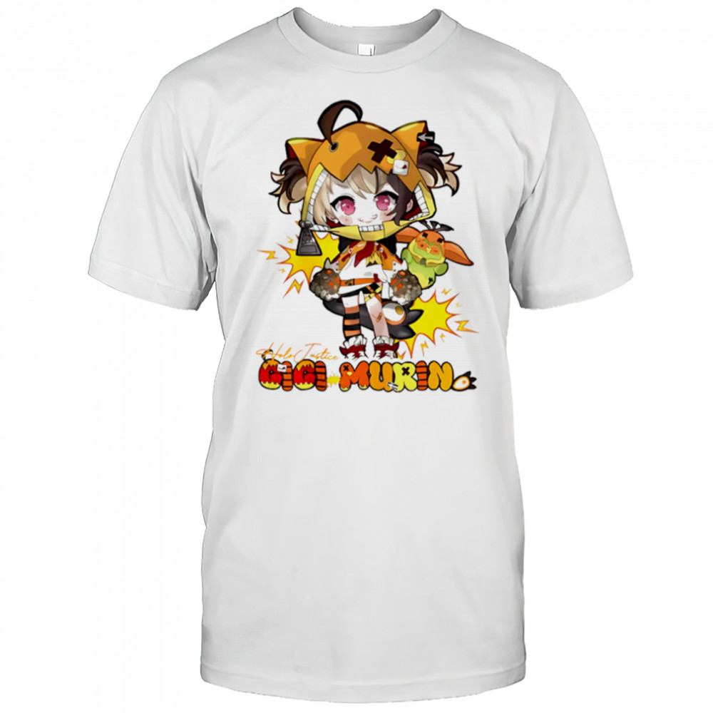 GigI murin holo justice hololive fan name shirt