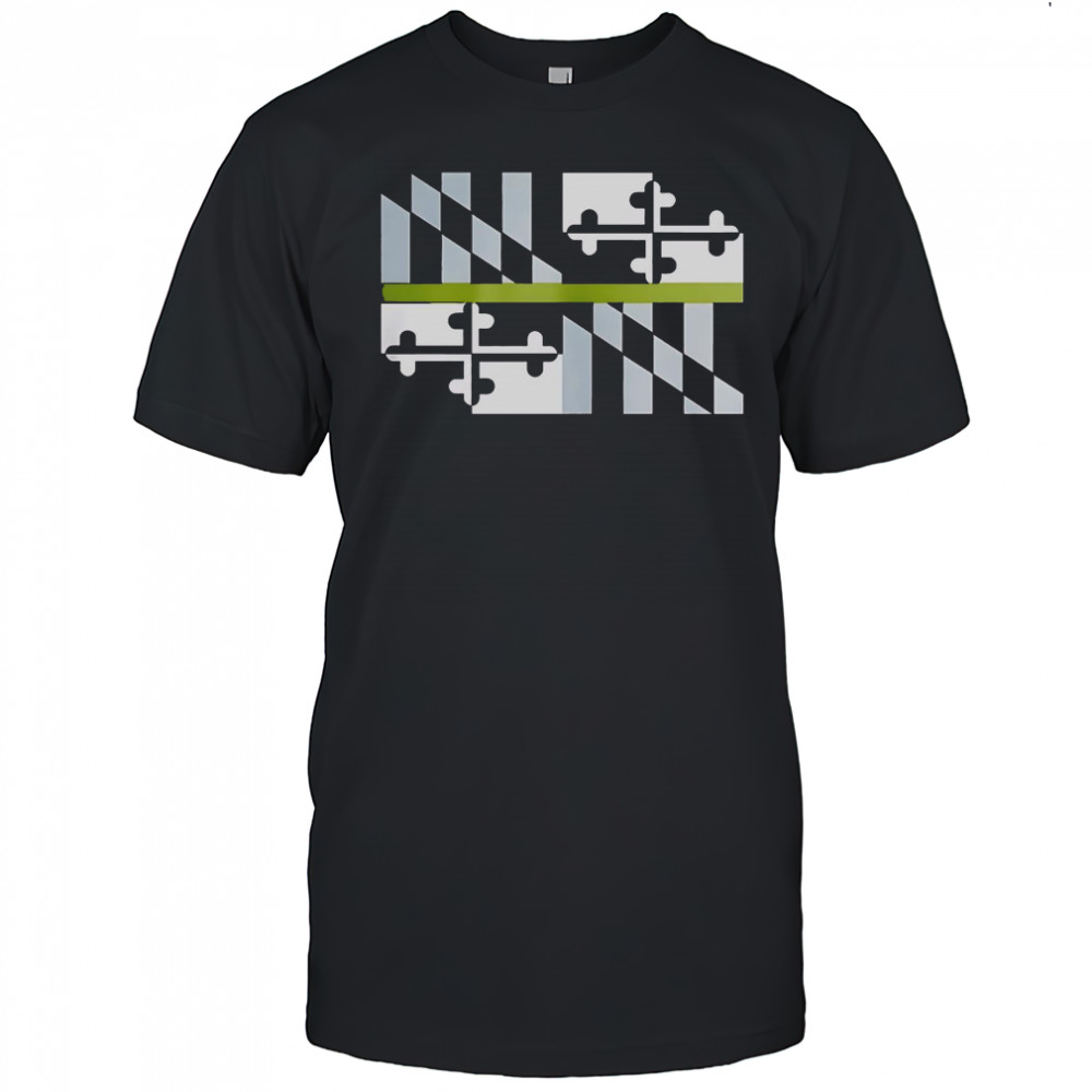 Good Green Line Maryland Flag T-Shirt