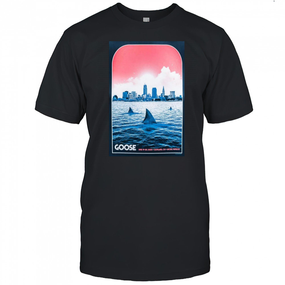 Goose Band Jacobs Pavilion June 19-20 2025 Tour Poster T-Shirt