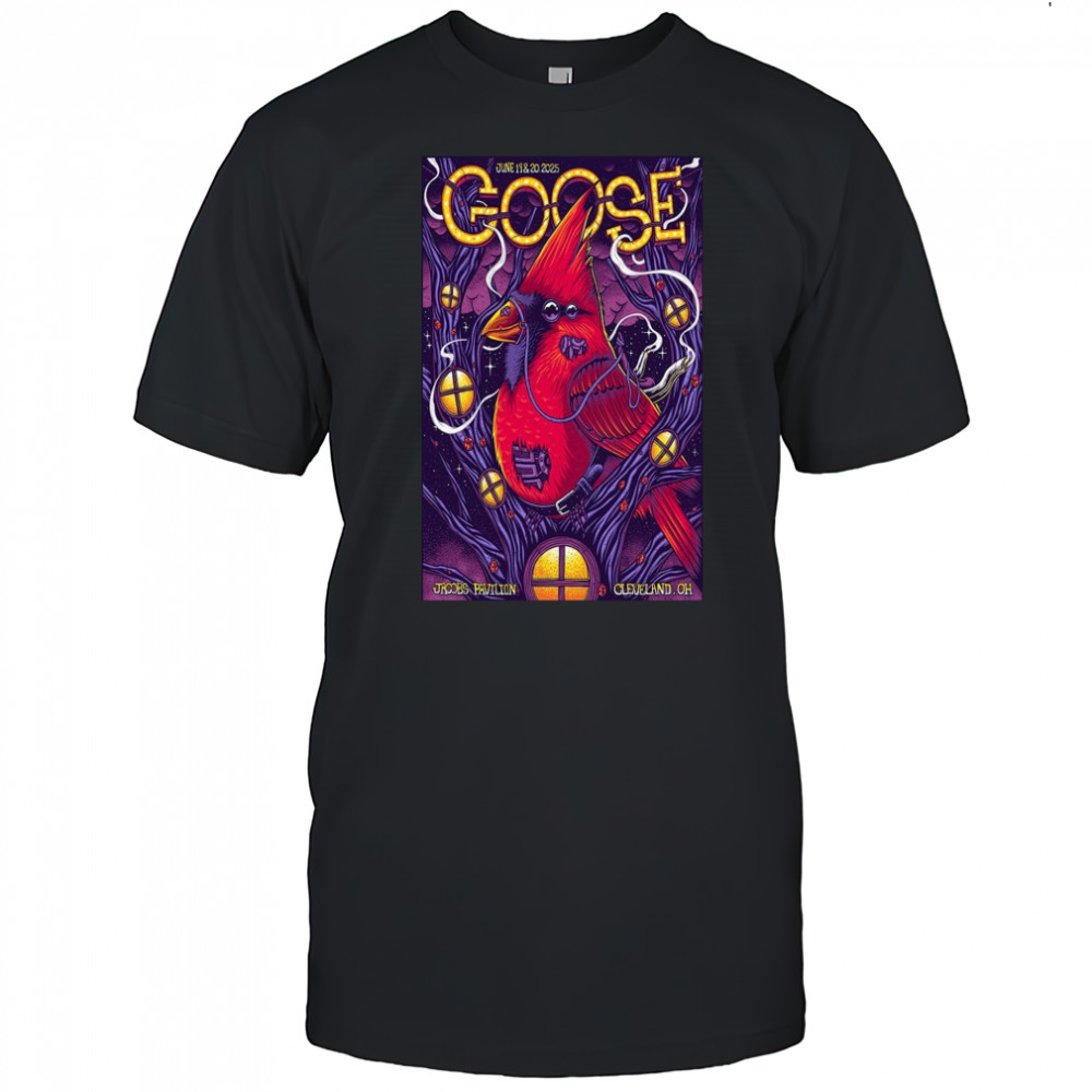 Goose Tour Poster June 19-20 2025 In Cleveland OH T-Shirt