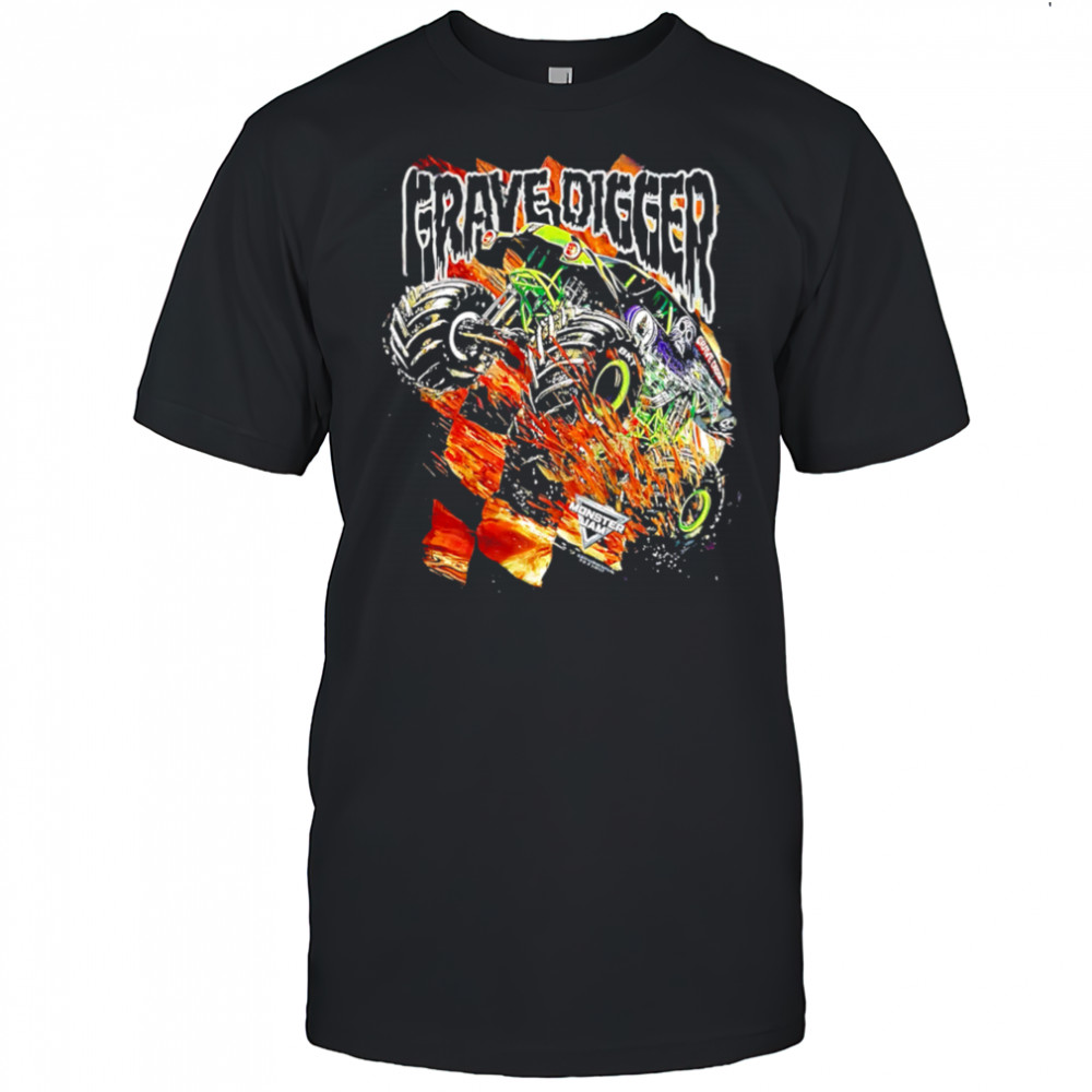 Grave Digger car retro shirt