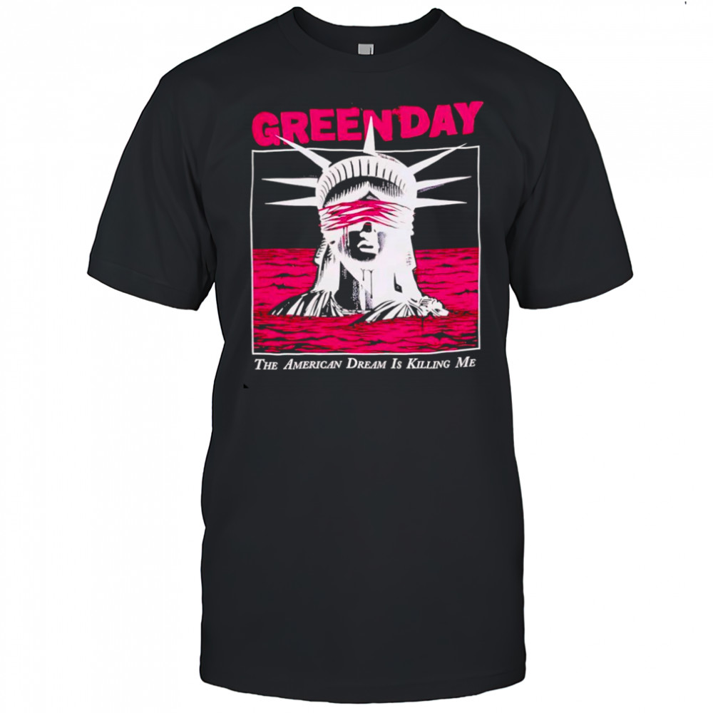 Green Day Blindfolded Lady Liberty shirt