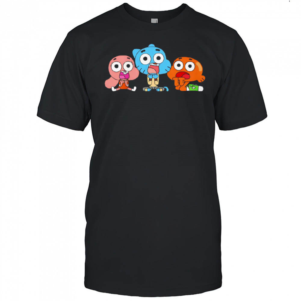 Gumball Darwin Anais cartoon shirt