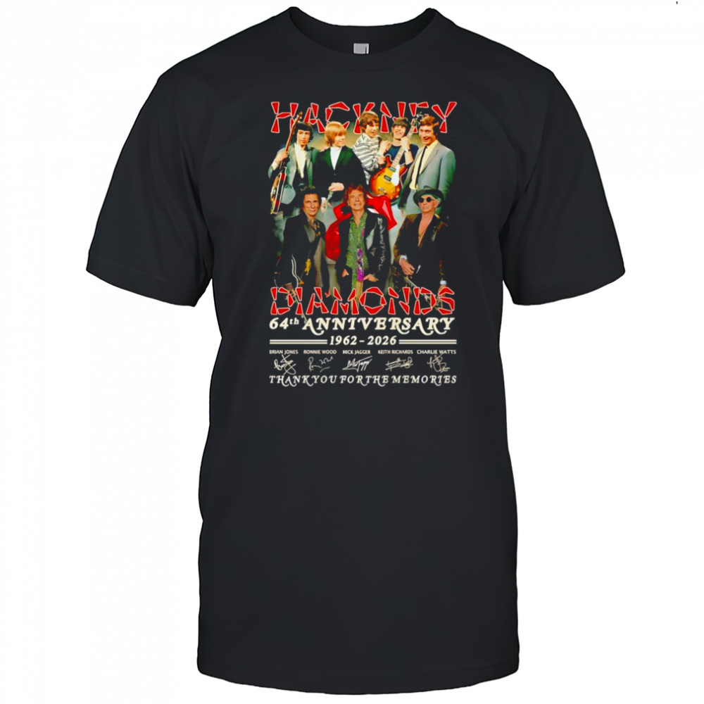 Hackney Diamonds 64th anniversary 1962 2026 thank you for the memories shirt