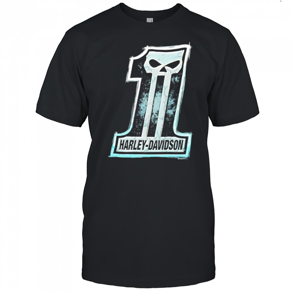 Harley-Davidson Number 1 Skull Brandywine Chadds Ford logo shirt