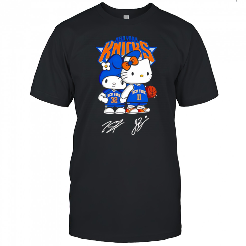 Hello Kitty Knicks Brunson and Towns Signature shirt