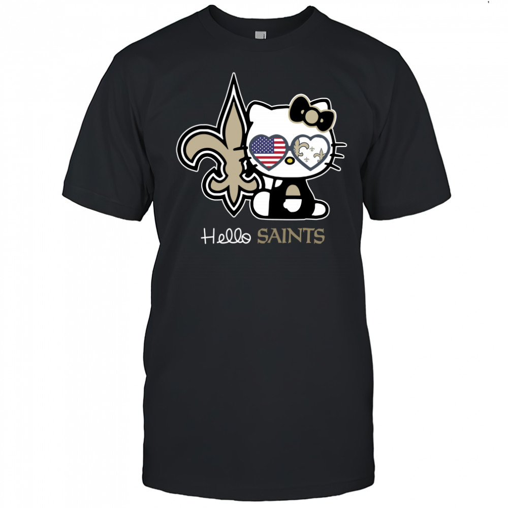 Hello Kitty New Orleans Saints t-shirt