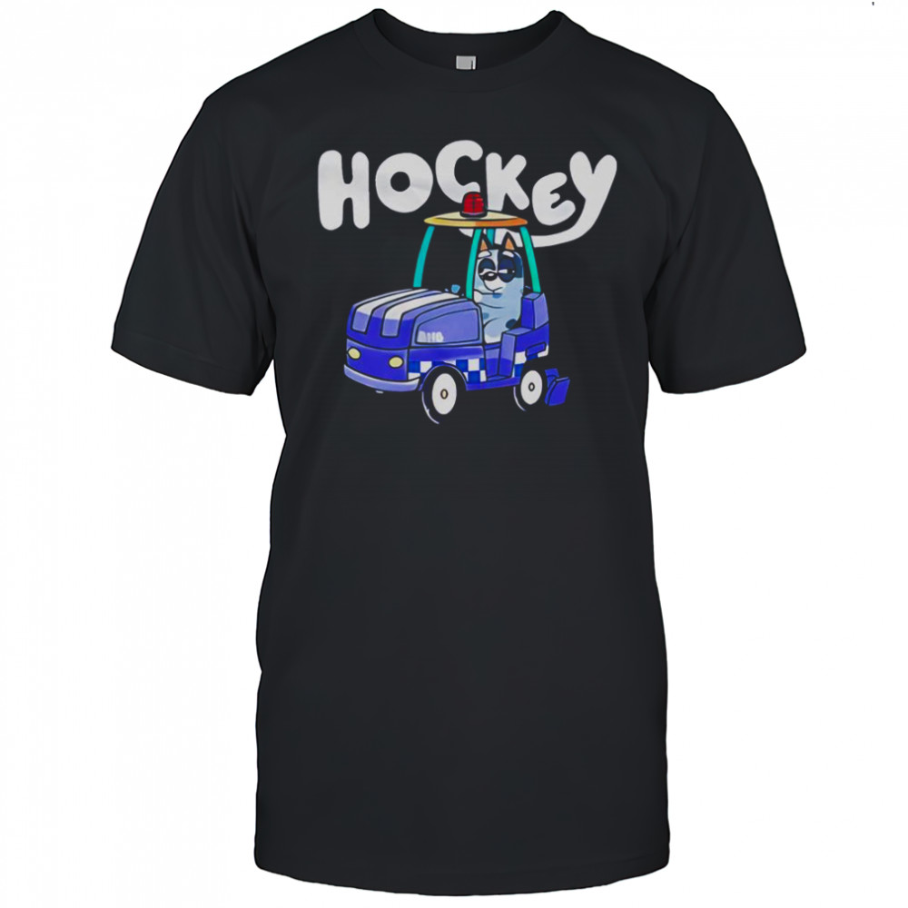 Hockey Bluey Go By Car T-Shirt