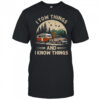 I Tow Things And I Know Things Fathers Day Hiking Funny shirt