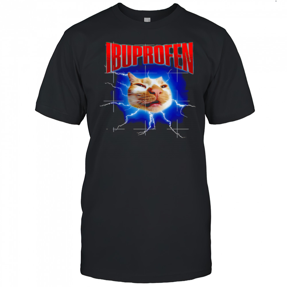 Ibuprofen Cat lightning shirt