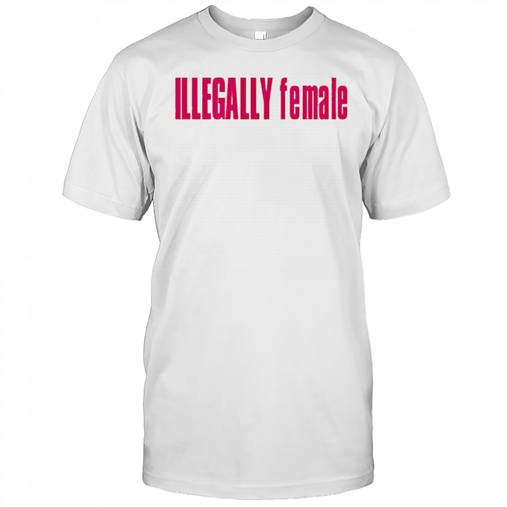 Illegally female pink shirt