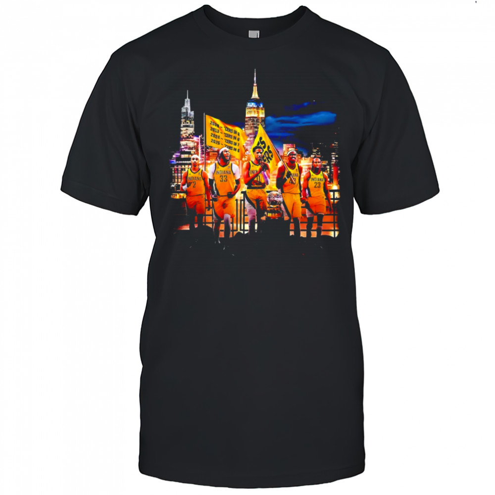 Indiana Pacers 2025 Finals Victory Parade skyline shirt
