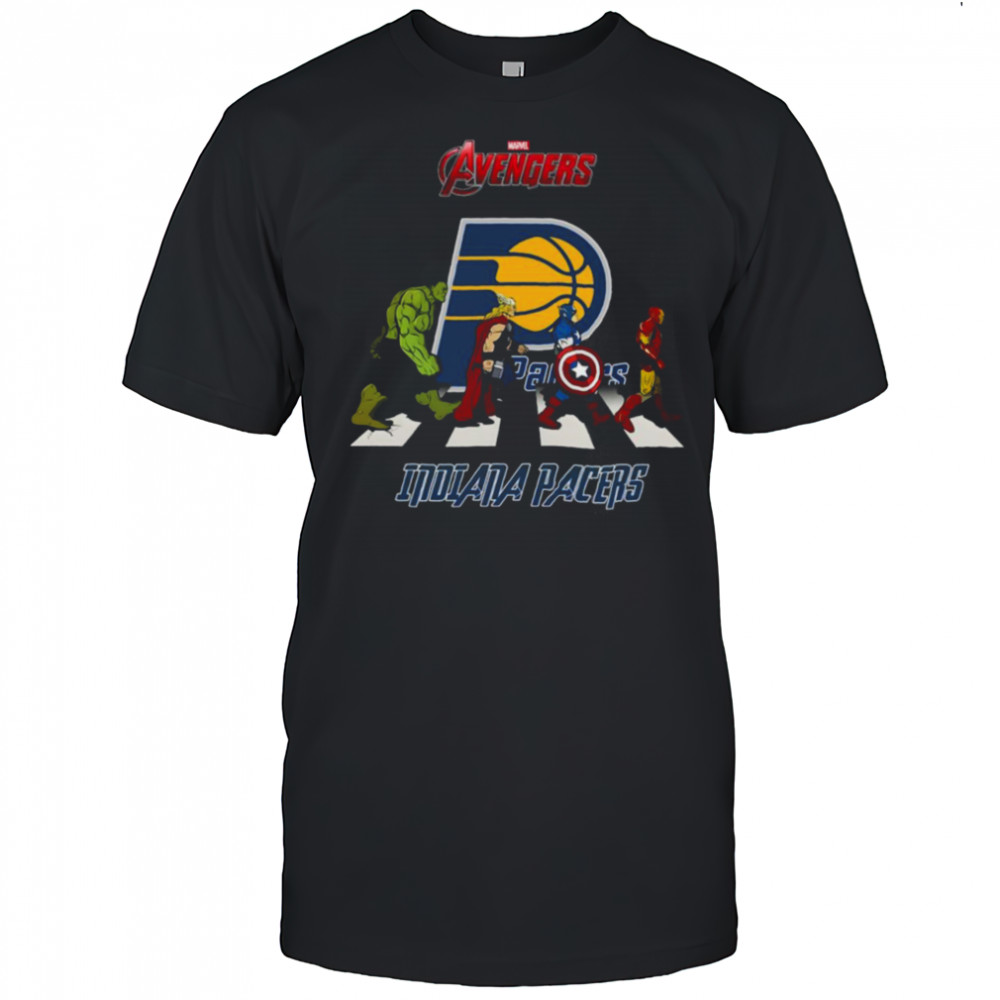 Indiana Pacers Marvel Avengers abbey road shirt