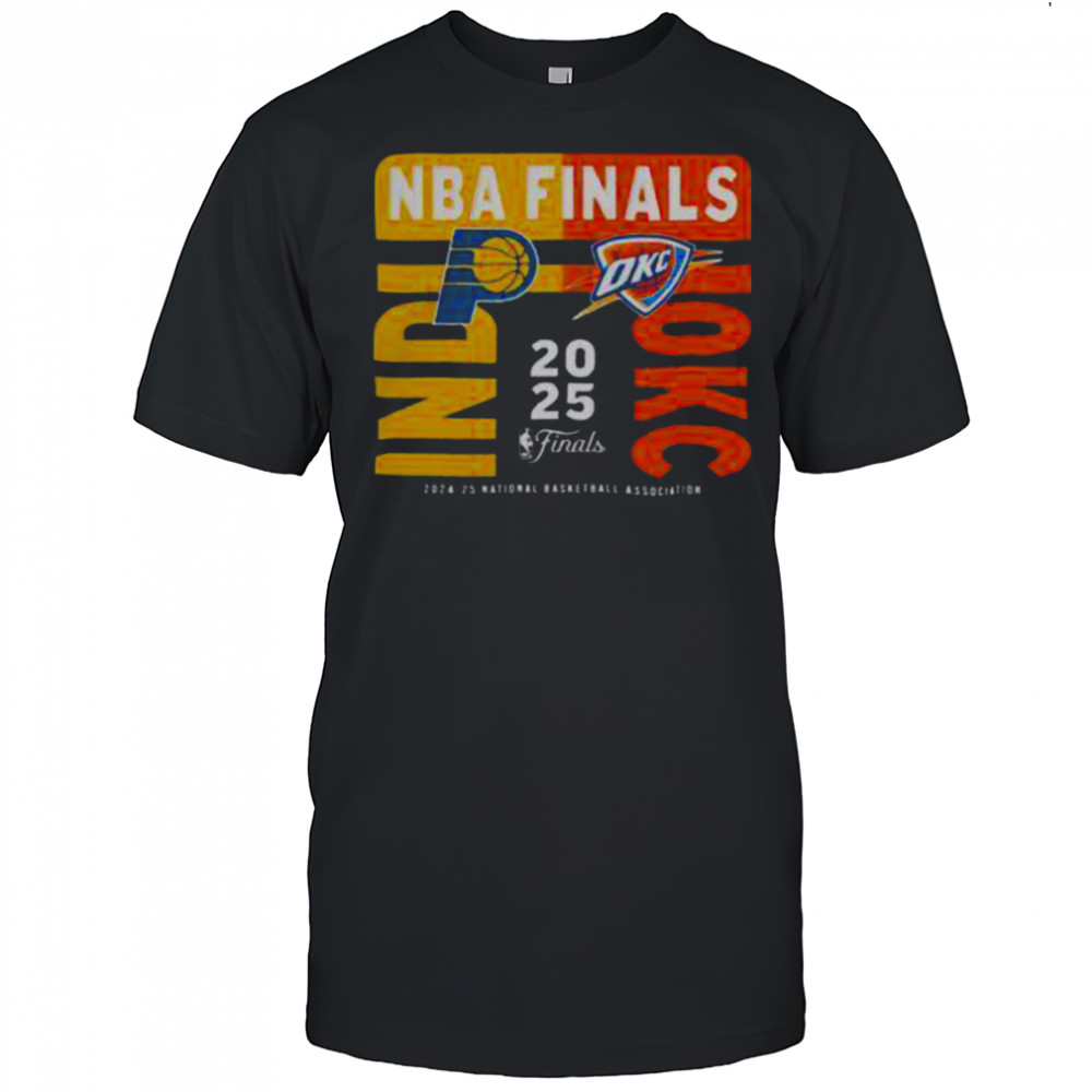 Indiana Pacers Vs Oklahoma City Thunder 2025 NBA Finals Match Up T Shirt