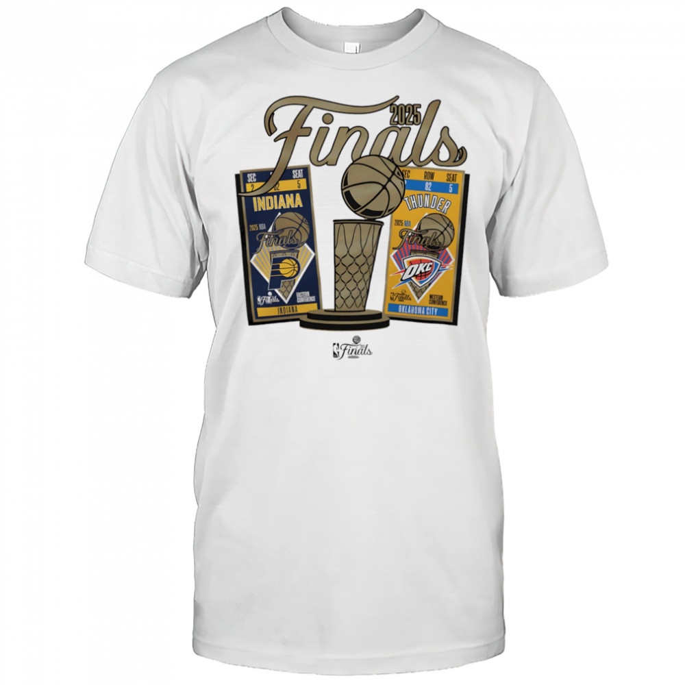Indiana Pacers vs Oklahoma City Thunder 2025 NBA Finals Ticket matchup shirt