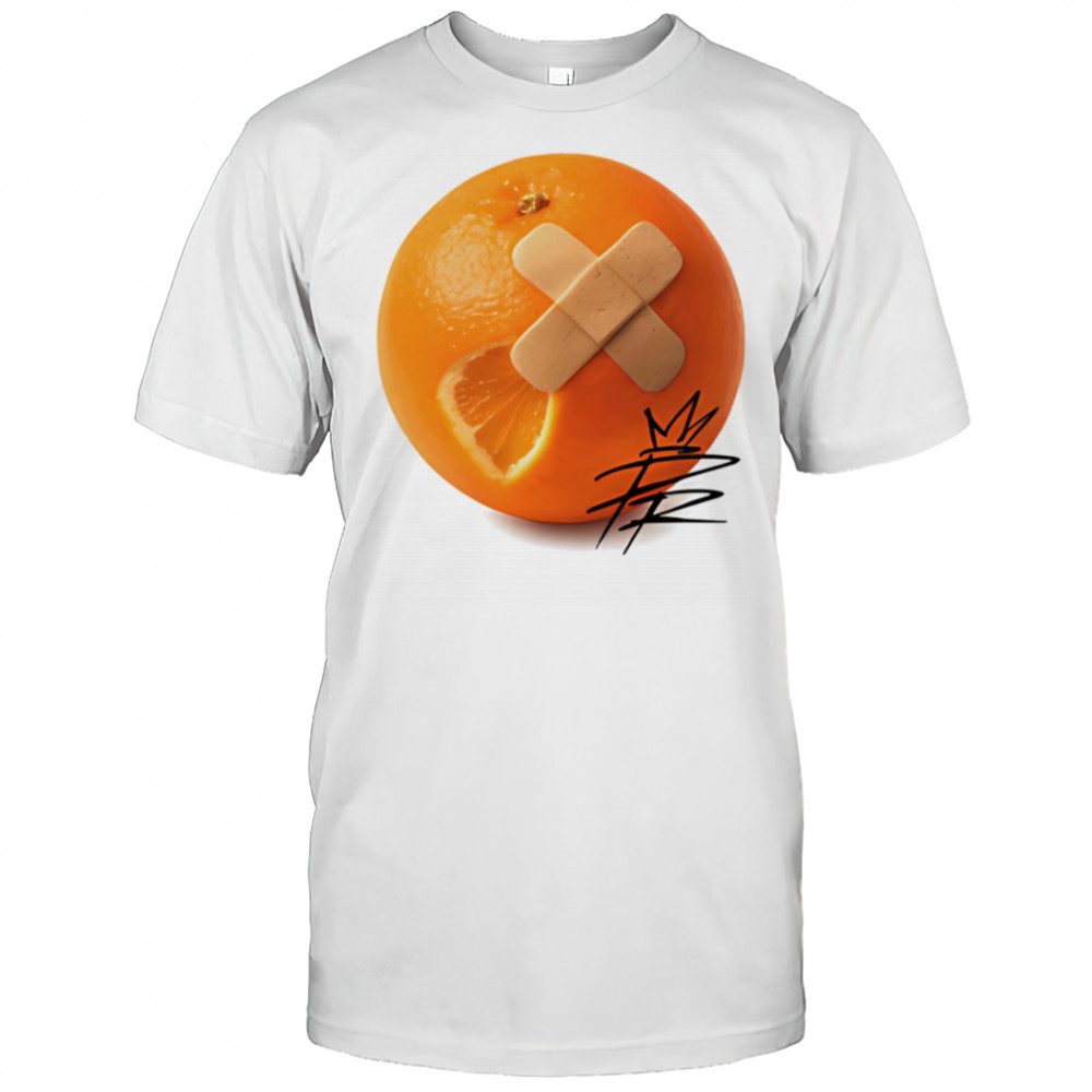Injured orange shirt