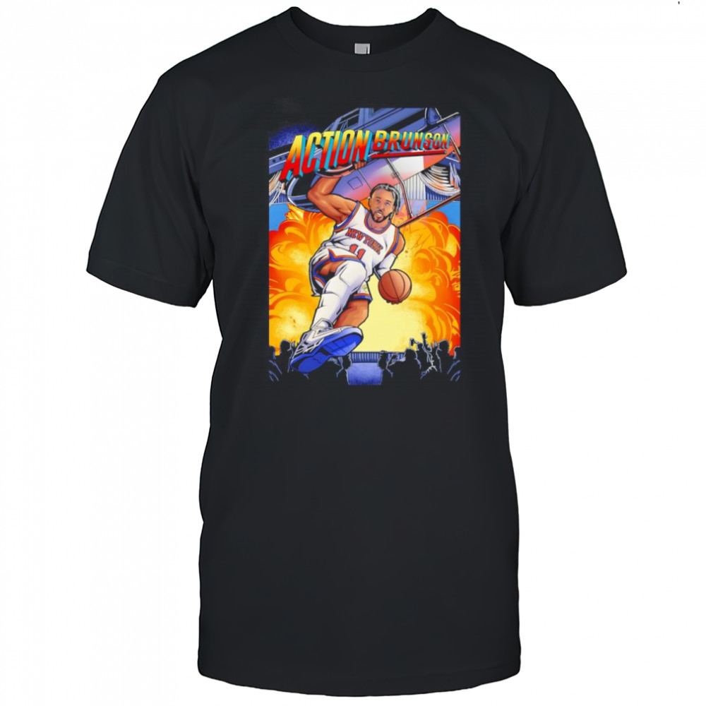 Jalen Brunson action Brunson shirt