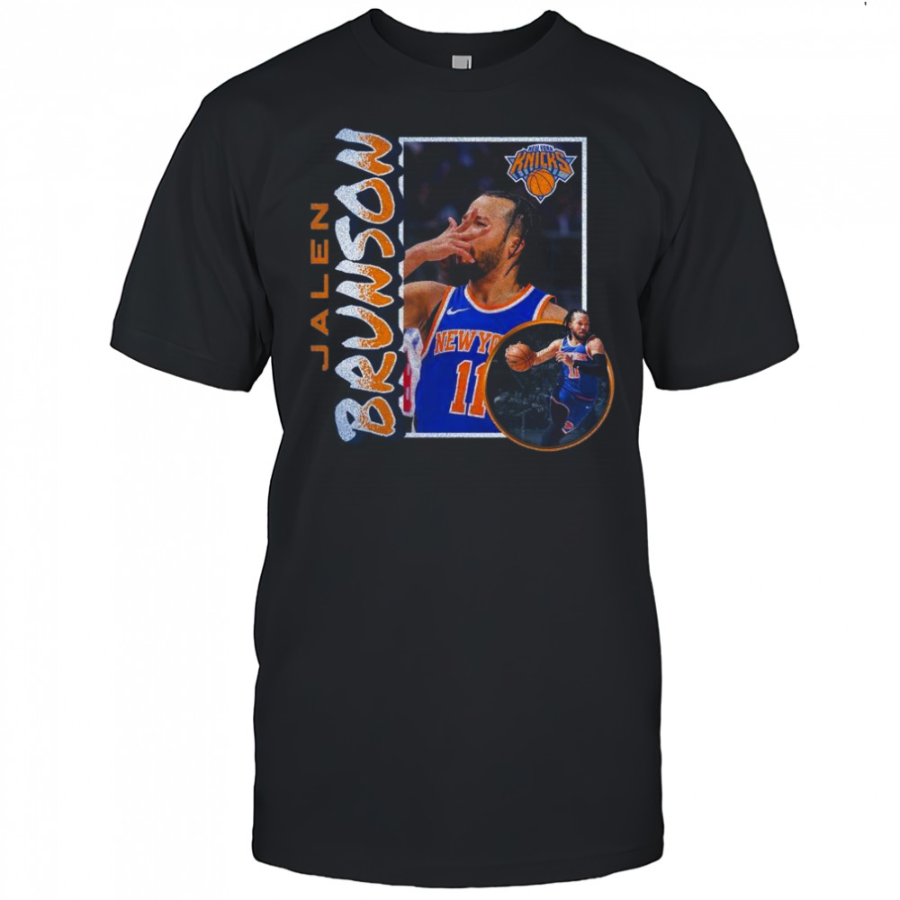 Jalen Brunson New York Knicks ’90s Player Graphic 2025 Shirt
