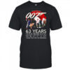 James Bond 007 63 years 1962 2025 thank you for the memories shirt
