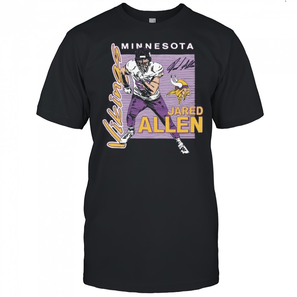 Jared Allen Minnesota Vikings HOF Player Graphic Tri-Blend 2025 Shirt