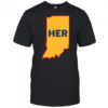Joey Chestnut Her Indiana Map 2025 Shirt